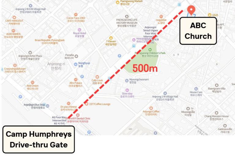 한미침례교회 지도